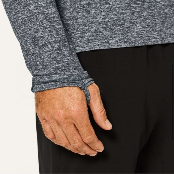 Lululemon Surge Warm Gray Long Sleeve DH. - Picture 6 of 16